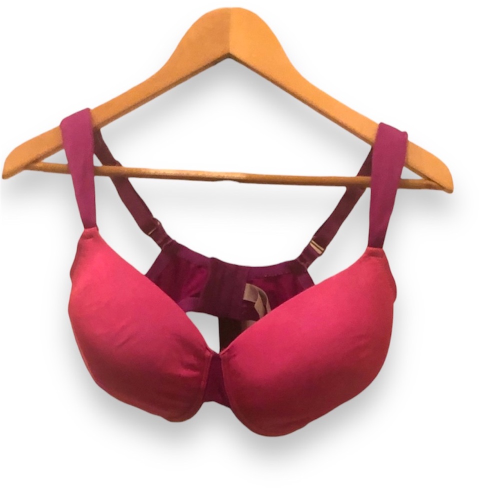Natori 3 row hook bra (34G) & panties w/ center back elastic shirring (S) set.